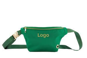 도매 사용자 정의 나일론 애완 동물 허리 벨트 가방 유행 가죽 패니 팩 지퍼 개 산책 훈련 똥 디스펜서 낮은 MOQ - Product Image 2