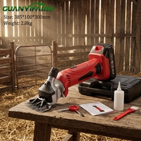 Tondeuse à moutons sans fil GUANYI FARM, nouvelle batterie lithium électrique, rechargeable, portable, acier inoxydable 304, garantie 1 an