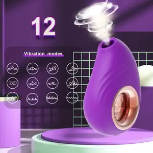 女性女性振动器成人性玩具 & 脉冲纯阴蒂乳头吸盘Vibe带12个抽吸