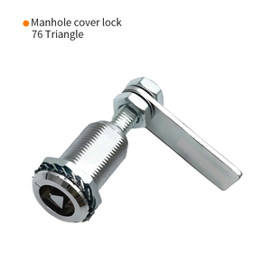 Kẽm chết đúc sáng Chrome khóa hợp kim kẽm t xử lý máy bán hàng tự động khóa tam giác khóa biến lưỡi khóa - Product Image 5