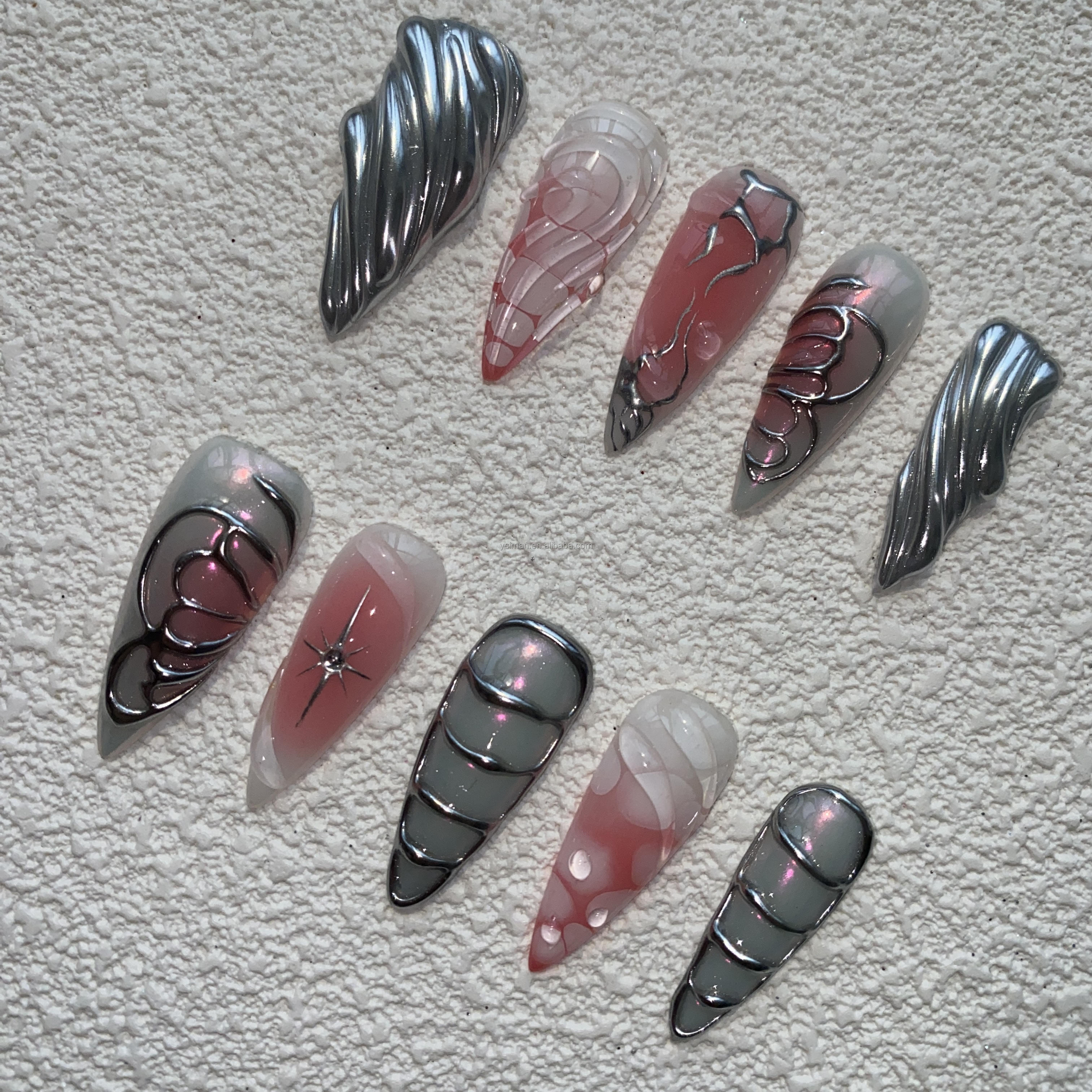 Finger and Toe Tips Set Nail Supplier High Quality Free Shipping Acrylic Material Handmade False Nails Press on Nails