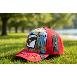 Cappello Trucker Bonnie a 6 Pannelli, Traspirante, Impermeabile, con Ricamo sul Pannello Frontale, Unisex, per Adulti, Stile Streetwear Primavera-Estate - Product Image 2