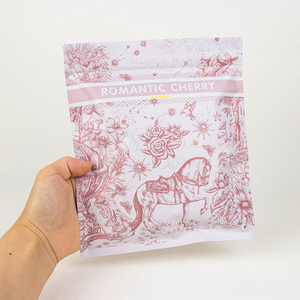 Bóng biểu tượng tùy chỉnh kim loại nắp kéo nhôm lá Ziplock túi cho quần áo T-shirt đồ lót quần áo đóng gói túi nhựa - Product Image 3