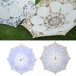 Parapluie en dentelle décoratif pour voiture, accessoires de scène et de photographie, ombrelle élégante, travail artisanal - Product Image 6