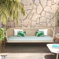 Meubles de jardin Chaise balançoire d'extérieur Tissage corde tissée Canapé suspendu Chaise suspendue Balançoires de patio Balançoire d'extérieur