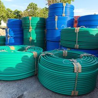 Gaine multi-conduits HDPE 7 voies SN8 pour fibre optique soufflée FTTH, conduit souterrain de télécommunications