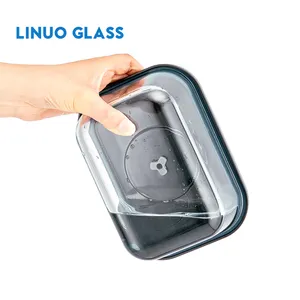 LINUO2023新製品ガラス食品容器真空貯蔵ポンプ付き食品をより新鮮に保つ