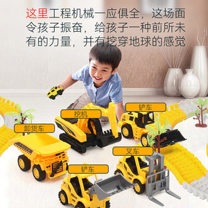 סיטונאי פאזל צעצוע הרכבה קטן רכבת בניית מכונית רכבת מכונית Sot צעצוע ילדי צעצועי מכונית עם סוללה - Product Image 5