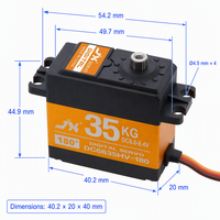 Servomoteur numérique JX 35KG à engrenages métalliques et plastiques, haute tension 6.0-8.4V, pour voitures RC, robots, drones industriels, pièces d'avions/bateaux RC