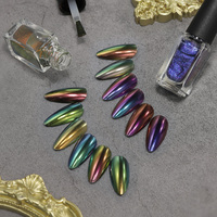 Kit de poudre liquide effet miroir chromé série caméléon BOZLIN 5 ml 6 couleurs pour une longue durée