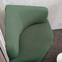 Housse en tissu pour canapé à angle droit à double cabine minimaliste pour appartement, école et hôpital