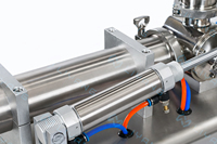 Petite machine de remplissage semi-automatique de liquides pour bureau, machine de remplissage de liquides pour sauces/confitures/beurre de cacahuètes