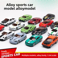 Mini voiture jouet coulissante en métal emballée pour adolescents, ensemble cadeau pour garçons, idéale pour l'affichage sportif