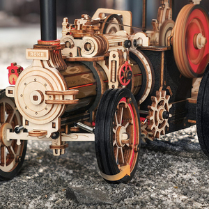 Robotime <span class=keywords><strong>Rokr</strong></span> DIY Assemblez des jouets éducatifs pour enfants LKA01 Kits de modèles de moteur à vapeur 3D Puzzles de voiture en <span class=keywords><strong>bois</strong></span> - Product Image 4