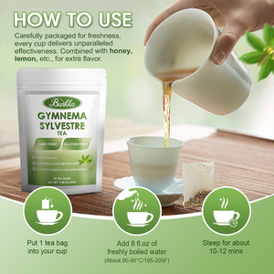 Sachets de thé naturel biologique au Gymnema <span class=keywords><strong>Sylvestre</strong></span> sans sucre, tisane naturelle pour le bien-être, soutien métabolique et gestion du poids - Product Image 5