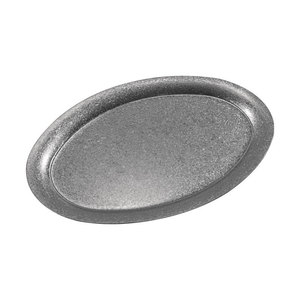 Plato ovalado de acero inoxidable, plato bajo para café, té, restaurante, fiestas. - Product Image 3