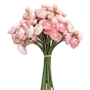 Flores Artificiales, Mini Loto de Seda, Ramo de Rosas Atadas, Decoraciones para Bodas, Ramos de Novia, Decoración para el Hogar - Product Image 5