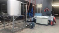 Machine de granulation de plastique recyclé à double vis pour HDPE, PC, LDPE, PP, PA, 100-150 kg/h, vente chaude