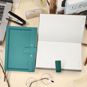 Enterprise-customized High-end Premium PU Leather Hardcover <b>Journal</b> Magnetic Buckle 100 Sheets A5 Size Thread Sewing Spiral - Product Image 2