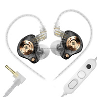 Nuevo controlador dinámico de banda ultraancha y ultracorto recorrido KZ-EDZ de 3.5mm tipo C, desarrollado internamente, con sistema de amortiguación de doble etapa, desmontable