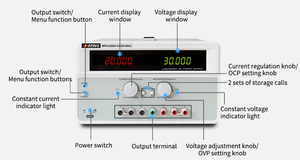 Alimentation régulée linéaire monocanal MATRIX 30V 20A 600W pour laboratoires pédagogiques - Product Image 3