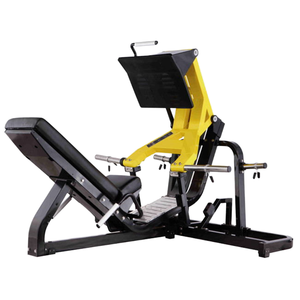 Máquina de prensa de piernas comercial con placa de acero y ángulo de 45 grados, con características de seguridad y capacidad de 180 kg - Product Image 1