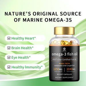 Capsule di Olio di Pesce <span class=keywords><strong>Omega</strong></span> 3 1000mg di Alta Qualità OEM Migliorano l'Immunità per Adulti Facili da Deglutire - Product Image 2