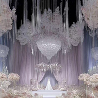 Personnalisé Fer Air Auditorium Plafond Décoration Mariage et Hôtel Lampe Disposition Lustres Pendentif Lumières Boule Suspension Lampe
