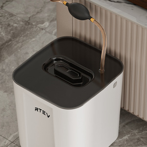 RTEV Tea Waste <b>Bin</b> Square With <b>Lid</b> Indoor Modern Luxury Style Large Size - Product Image 2