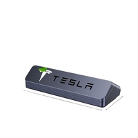 Diffuseur d'air de luxe pour voiture Tesla, éclairage ambiant, alimenté par énergie solaire, support d'aromathérapie en alliage d'aluminium, Bluetooth, 2 ans de garantie