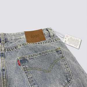 <span class=keywords><strong>Pantalon</strong></span> en jean évasé pour homme, style Y2K, patchwork contrastant, détails effilochés, délavage à la pierre, streetwear hip-hop, jeans pour homme - Product Image 3