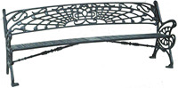 Peinture lumineuse éclairage banc chaise Table jardin parc noir fonte ductile pilier poteau noir peinture ancienne Base noir gris
