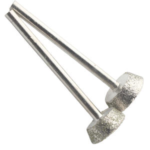 Tête de meulage trapézoïdale inversé en forme de E pour sculpture sur jade, aiguille de polissage électrique diamantée pour l'ouverture de fenêtres et le décapage - Product Image 1