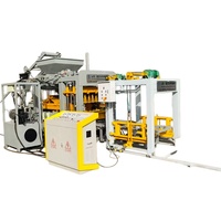 Machine de fabrication de blocs de béton entièrement automatique QT6-15 avec système de contrôle PLC