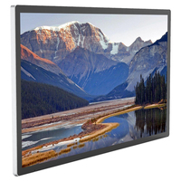 Afficheur numérique LCD en plastique 43/65 pouces, haute luminosité, Full HD, système Android, pour menu, affichage mural et animation d'ascenseur