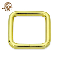 Tas cincin D logam 37mm, gesper cincin persegi, perangkat keras untuk tas dan aksesori