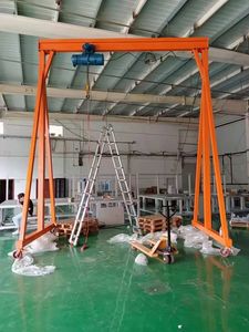 औद्योगिक आउटडोर उपयोग के लिए गियर मोटर असर इंजन 10 मीटर अवधि के साथ 6 टन गैन्ट्री क्रेन औद्योगिक आउटडोर उपयोग के लिए - Product Image 4