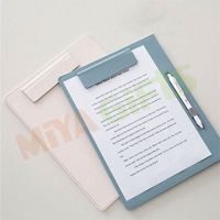 Custom Pastel Color Vegan Leather Padfolio A4 Portfolio Folder for Girl Lady Student File Legal Simple Clipboard Organizer