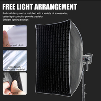 Portable Rectangulaire Nid D'abeille Grille Studio Strobe 60*90cm Softbox avec Bowens Mount pour Studio Shooting Photographie
