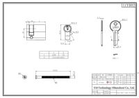 Cylindre de serrure en laiton E10 à clé simple, robuste, pour porte résidentielle ou commerciale, sécurité personnalisée, directement de l'usine