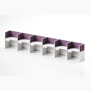 Trung tâm cuộc gọi bằng gỗ Mô-đun Mở văn phòng hiện đại phân vùng cubical 3 6 chỗ ngồi văn phòng bàn làm việc - Product Image 1