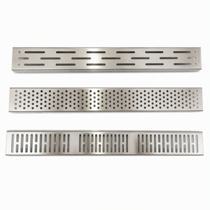 Sifone a pavimento invisibile rettangolare personalizzato in acciaio inox SUS 304 per <span class=keywords><strong>doccia</strong></span> hotel, con griglia a incasso per piastrelle, certificazione CE, ad alta portata - Product Image 5