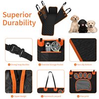 Housse de siège de voiture imperméable et personnalisable pour chien pour siège arrière avec fond dur housse de siège de voiture pour chien