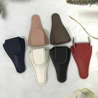 Funda de piel sintética para cutículas, funda protectora para tijeras, funda para tijeras, funda, funda para peluquero para herramientas de manicura de uñas