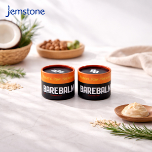 Custom Printed Kraft Cardboard Glass Jar Cosmetic Cylinder Packaging Eco Friendly Loose Powder Shaker Paper Tube Packaging <b>Box</b> - Product Image 6