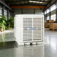 Refroidisseur évaporatif industriel de grande taille à débit d'air de 35000 CMH, climatiseur extérieur efficace avec pompe à moteur AC