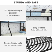 Lit superposé en fer et en métal personnalisé double queen size avec escalier au design moderne pour chambre à coucher pour enfants