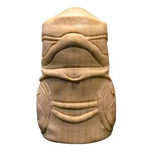 Sculpture en bois de pêcher Linglong Pavilion, symbole de fortune, de prospérité et de longévité, décoration d'intérieur - Product Image 2