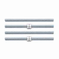Tige filetée zinguée de grade 4.8 DIN975, tige entièrement filetée en acier au carbone M6-M48 M10, barre de goujons électrogalvanisée pour usage général