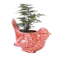 Forme d'oiseau En Gros Pot De Fleur Plantes Succulentes bleu Oiseau En Céramique Pot